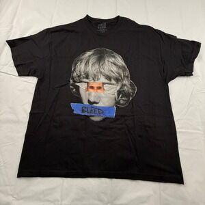 The Kid Laroi Bleed Graphic Tee Black Mens XXL Short Sleeve Cotton Shirt